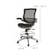 Flash Furniture Black/Graphite Mid-Back Drafting Chair - Flip-Up Arms BL-LB-8801X-D-BK-GR-GG - alternate 9